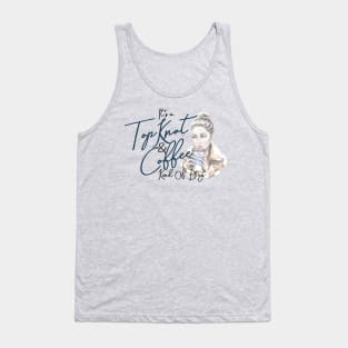 Top Knot & Coffee Tank Top